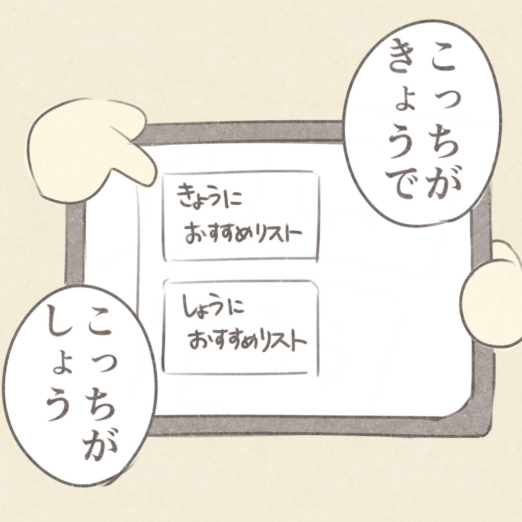 こっちがきょうで
こっちがしょう